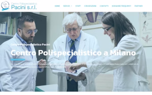 Il sito del Centro Polispecialistico Pacini di Milano, realizzato da Web Agency Design